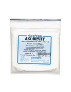 Acide Ascorbique 100 Gr – Additif Antioxydant pour Brassage et Vinification