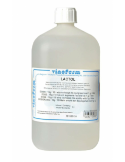 Acide Lactique 80% Lactol 1L – Additif d’Acidification pour Brassage et Vinification