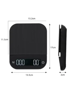 Balance de Cuisine Digitale Tactile en Acier Inoxydable - Haute Précision 5kg / 0.1g -AUTO BRASSEUR balance a ecran tactile en acier inoxydable 5 kg01 gr 3