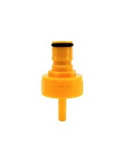 Bouchon de Carbonatation Jaune Ball Lock x Duotight 6.35mm – Raccord PCO 1881 pour FermZilla et Bouteilles PET