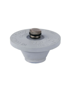 Bouchon de Sécurité en Caoutchouc avec Soupape de Pression pour Mini Fût 5L - Gris Réutilisable