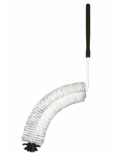 Goupillon Courbé pour Dame-Jeanne 15-34L - Brosse de Nettoyage Manche Bois GM