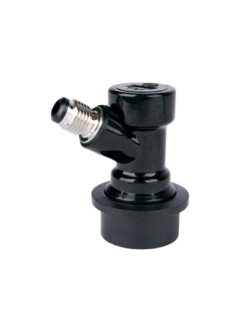 Connecteur Ball-Lock Noir (Liquide) Fileté 1/4" MFL - Qualité CMBecker pour Fût Soda-Keg NC