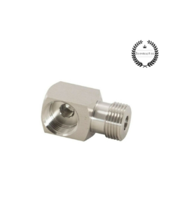Coupleur Coudé Inox pour Tête Type A – Profil Bas 17mm pour Kegerator Kegland