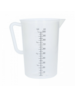 Cruche de Mesure en Polypropylène 1000 ml – Pichet Gradué Transparent Haute Résistance