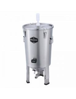 Brew Monk™ Cuve de Fermentation Conique 30L en Inox – Fermenteur Professionnel Empilable