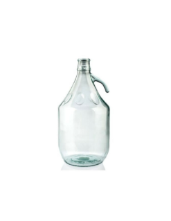 Dame Jeanne 5 Litres avec Panier de Protection – Bonbonne de Fermentation en Verre Traditionnelle