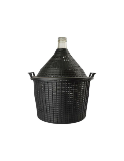 Dame-jeanne 25 Litres avec Panier – Bonbonne en Verre Goulot Normal pour Fermentation