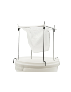 Filtre Passoire de Brassage avec Support Métallique – Kit de Filtration Moût pour Seaux 12L à 30L
