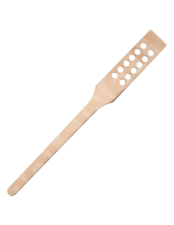 Fourquet de Brassage en Bois de Hêtre 60 cm – Spatule Traditionnelle à 10 Trous