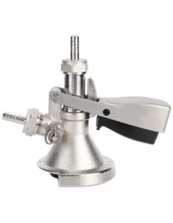 Tête de Soutirage Type A en Acier Inoxydable (Inox) – Coupleur de Fût Professionnel avec Soupape