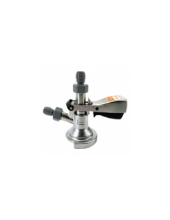 Tête de Soutirage Type A en Acier Inoxydable – Coupleur de Fût avec 2 Raccords Duotight 8mm