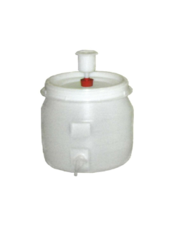Tonneau de Fermentation 30L en Plastique Rond - Avec Robinet et Barboteur pour Brassage